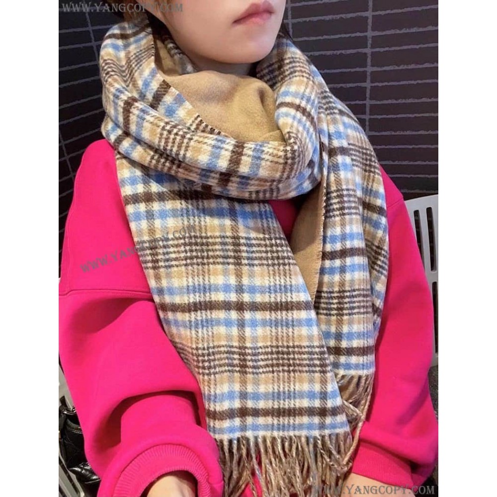 ロエベ スーパーコピー チェック スカーフ カシミヤ loe57570