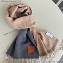 ロエベ コピー チェック スカーフ カシミヤ lod88517