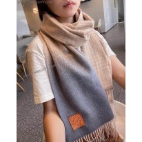 ロエベ コピー チェック スカーフ カシミヤ lod88517