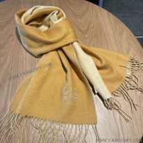 ロエベ 偽物 バイカラー スカーフ ウール カシミヤ lok78539