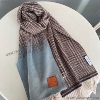 ロエベ 偽物 チェック スカーフ カシミヤ loe78781