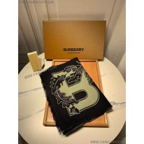 バーバリー スーパーコピー リバーシブル ロゴジャカード カシミアスカーフ Ban37978