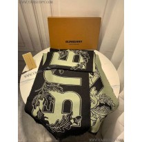 バーバリー スーパーコピー リバーシブル ロゴジャカード カシミアスカーフ Ban37978