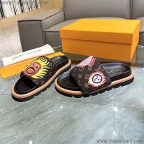 ルイヴィトン コピー 草間彌生 コラボ サンダル プールピロー フェイス 靴 1ABD8T