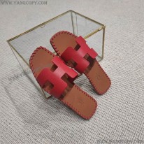 エルメス スーパーコピー Oran sandal オラン レザー＆キャンバス サンダル erc54412