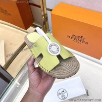 エルメス 偽物 フラット サンダル オラン エクリュ Hモチーフ ミュール ero82333