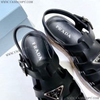 プラダ コピー Rubber wedge platform sandals ウェッジサンダル pur40331