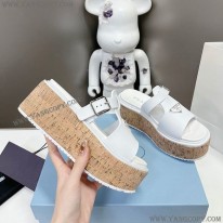 プラダ コピー Rubber wedge platform sandals ウェッジサンダル pui03008