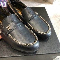 シャネル 偽物 ラムスキン スウェード カーフスキン ローファー shp69058