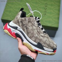 バレンシアガ 偽物×グッチ ザ ハッカー プロジェクト Triple S スニーカー 677192ULZ109795