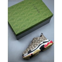 バレンシアガ 偽物×グッチ ザ ハッカー プロジェクト Triple S スニーカー 677192ULZ109795