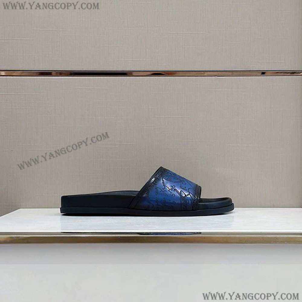 ベルルッティ スーパーコピー エギオ サンダル Stamp Leather Sandal beh31792