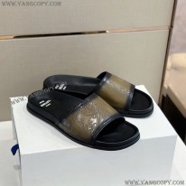ベルルッティ 偽物 エギオ サンダル Stamp Leather Sandal bed75312