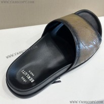 ベルルッティ 偽物 エギオ サンダル Stamp Leather Sandal bed75312
