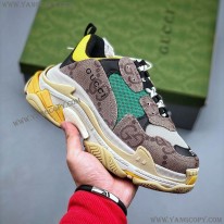 バレンシアガ スーパーコピー×グッチ ザ ハッカー プロジェクト Triple S スニーカー 677193UMO209766