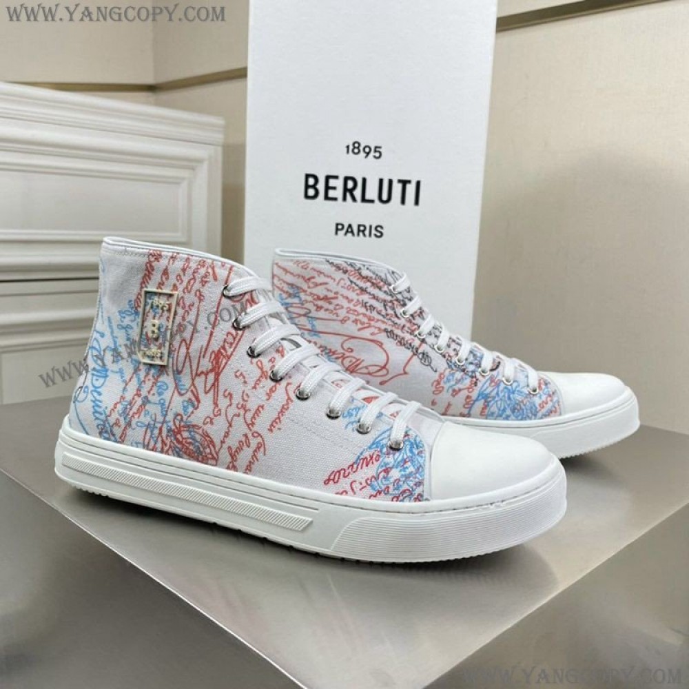 ベルルッティ コピー スニーカー ベルルッティ コピー ScrittoCanvas ハイカット ben57217