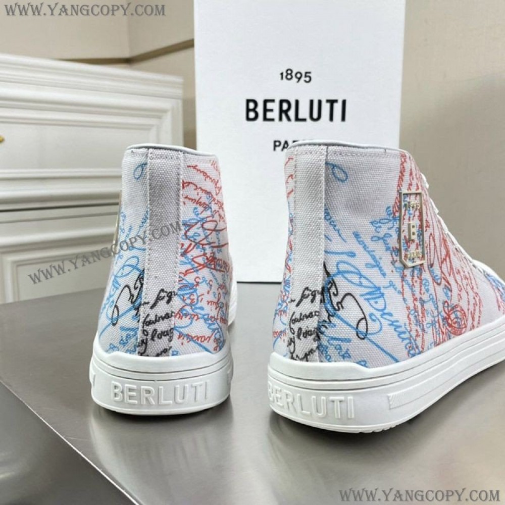 ベルルッティ コピー スニーカー ベルルッティ コピー ScrittoCanvas ハイカット ben57217