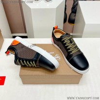 クリスチャン ルブタン 偽物 メタリックエッジ レザースニーカー Rua44297