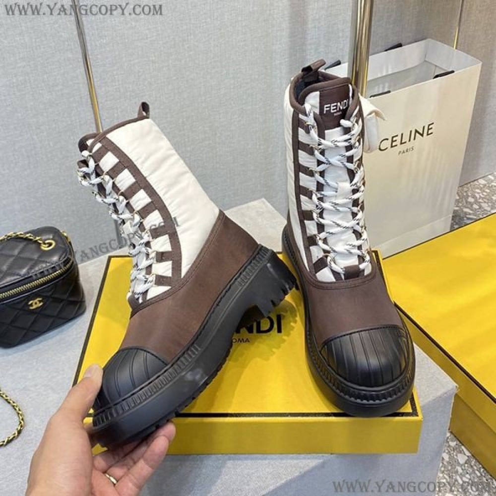 フェンディ 偽物 Ankle Boots アンクル バイカー ブーツ fek42082