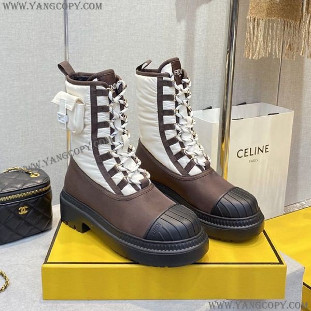 フェンディ 偽物 Ankle Boots アンクル バイカー ブーツ fek42082