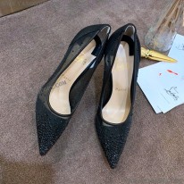 クリスチャン ルブタン 偽物 Follies Strass 100 パンプス Rum56746