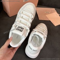 ミュウミュウ コピー スニーカー ペイント ロゴ キャンパス myy97879