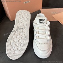 ミュウミュウ コピー スニーカー ペイント ロゴ キャンパス myy97879