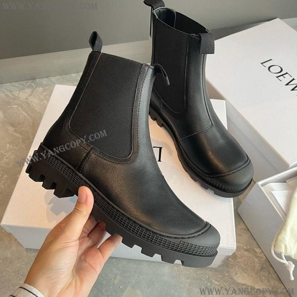 ロエベ スーパーコピー ブーツ CHELSEA BOOT カーフ サイドゴアブーツ lou35699