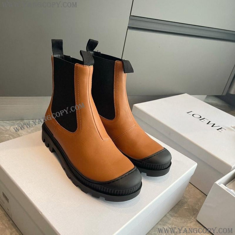 ロエベ スーパーコピー ブーツ CHELSEA BOOT カーフ サイドゴアブーツ loh33544