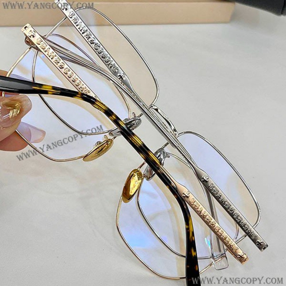 クロムハーツ 偽物 メガネ 十Opti Gush Glasses CHプラス メガネ Kut38734