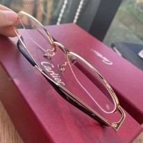 カルティエ スーパーコピー EYEWEAR ゴールドトーン スクエアメガネ kaw88426