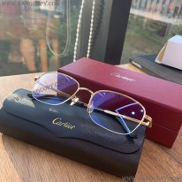 カルティエ スーパーコピー EYEWEAR ゴールドトーン スクエアメガネ kaw88426