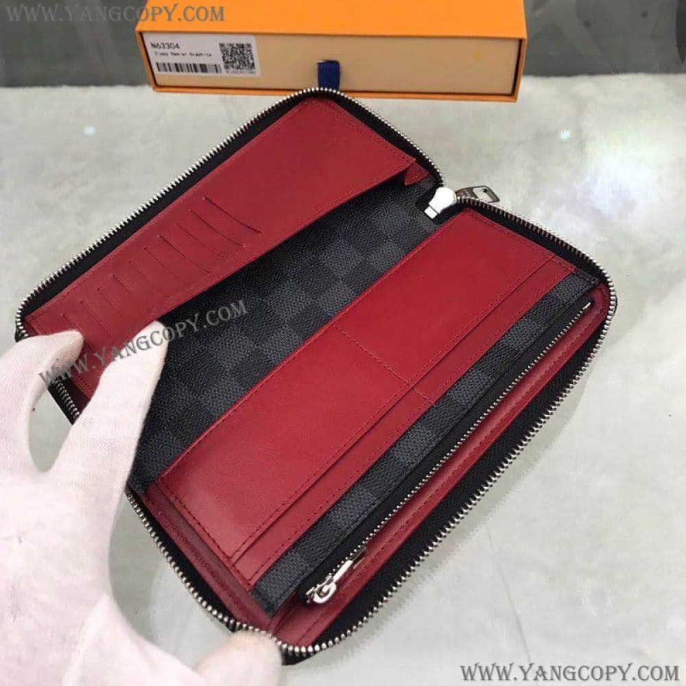 ルイヴィトン スーパーコピー 長財布 ダミエ ジッピー ウォレット N63304