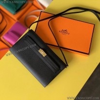 エルメス 偽物 エプソン ケリートゥーゴー ウォレット ブラック eri08797