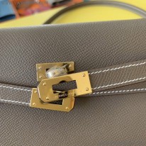エルメス 偽物 エプソン ケリートゥーゴー 長財布 スレートグレイ erq86436
