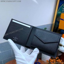 ルイヴィトン 偽物 ポルトフォイユ・マルコ NM 2つ折り財布 ブラック vub70262