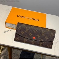 ルイヴィトン 偽物 財布 モノグラム ポルトフォイユ エミリー ミモザ 長財布LV20268