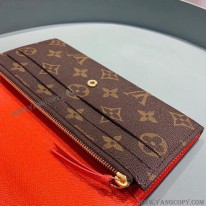ルイヴィトン 偽物 財布 モノグラム ポルトフォイユ エミリー ミモザ 長財布LV20268