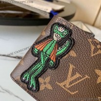 ルイヴィトン 偽物 ウォレット モノグラム アニマル 二つ折り財布 M80156