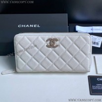 シャネル 偽物 クラシックロングジップウォレット 長財布 shm27640