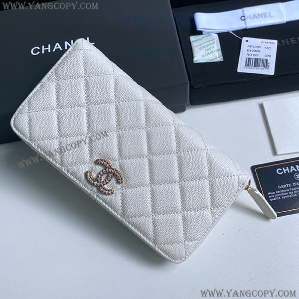 シャネル 偽物 クラシックロングジップウォレット 長財布 shm27640