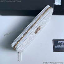 シャネル 偽物 クラシックロングジップウォレット 長財布 shm27640
