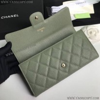 シャネル スーパーコピー 二折りカブセ長財布 キャビア shm47119
