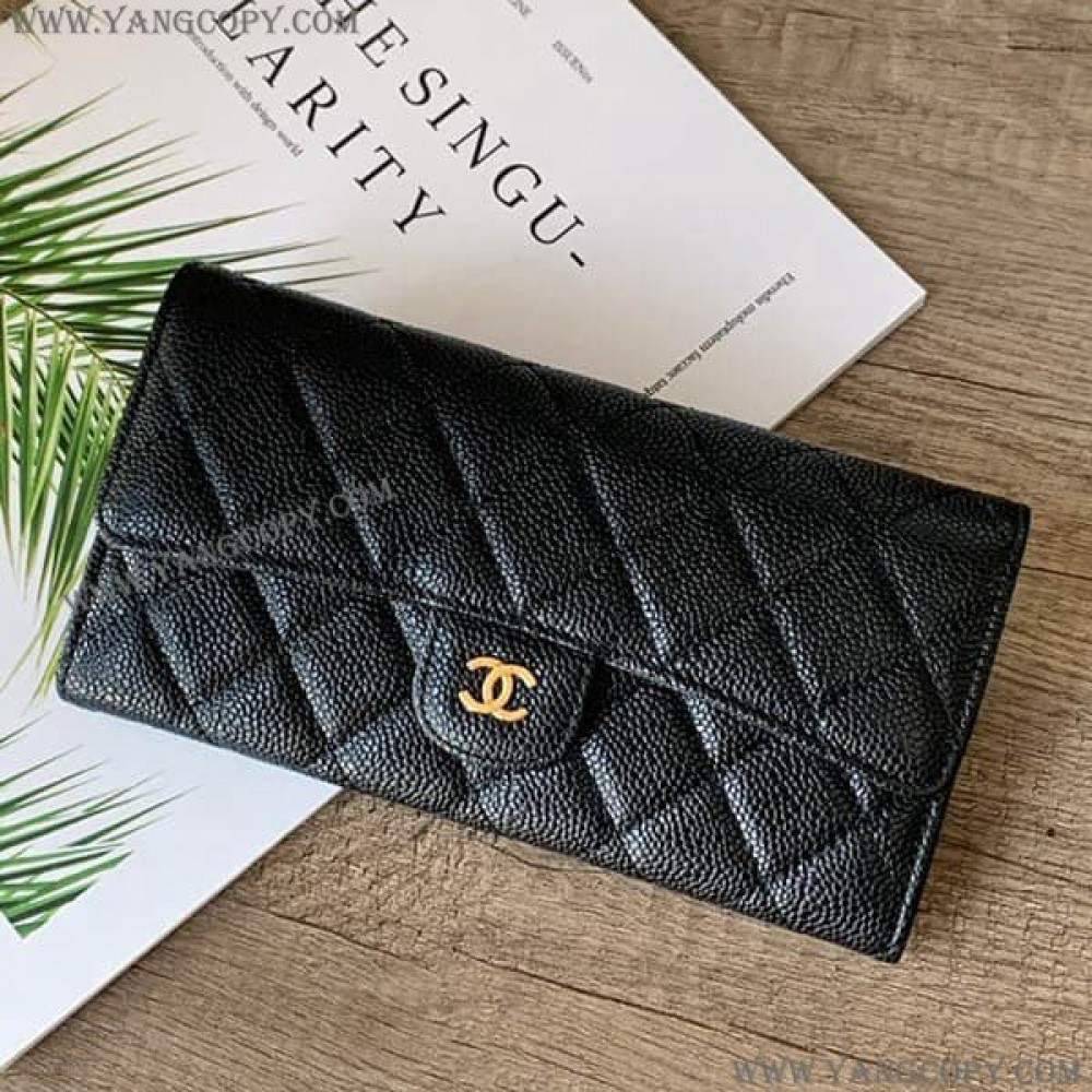 シャネル スーパーコピー マトラッセキャビアスキン長財布 shk34837