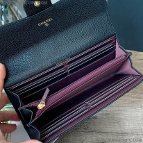 シャネル スーパーコピー マトラッセキャビアスキン長財布 shk34837