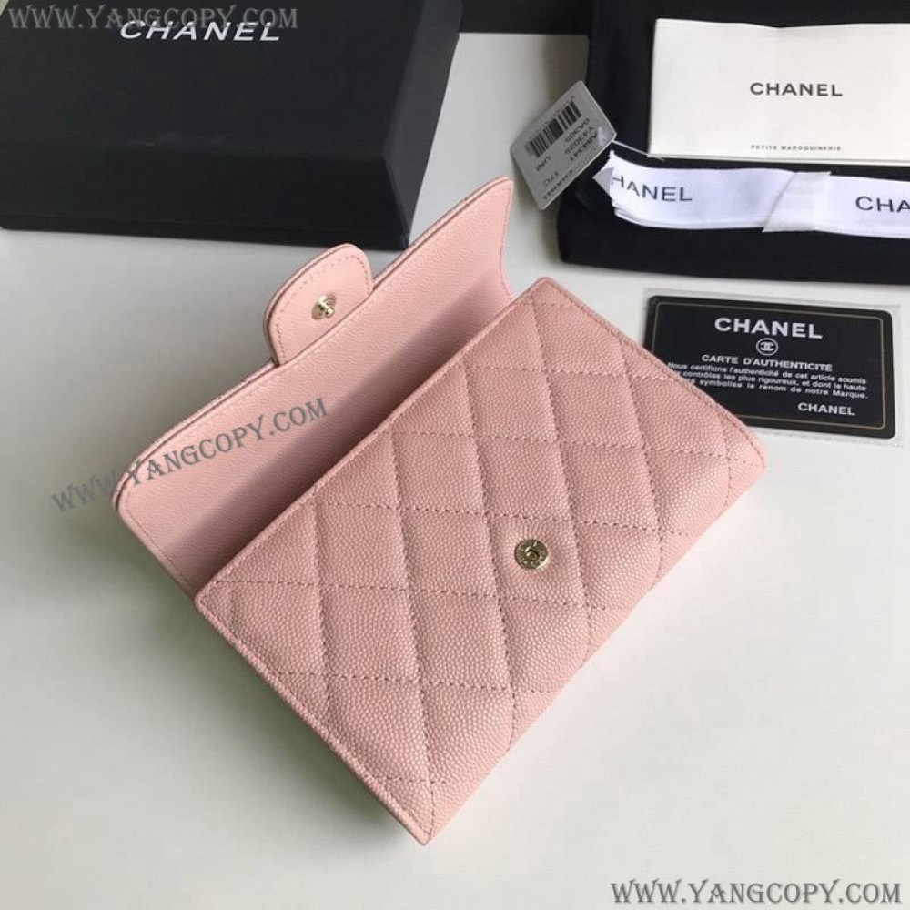 シャネル 偽物 折り財布 キャビアスキン A84341