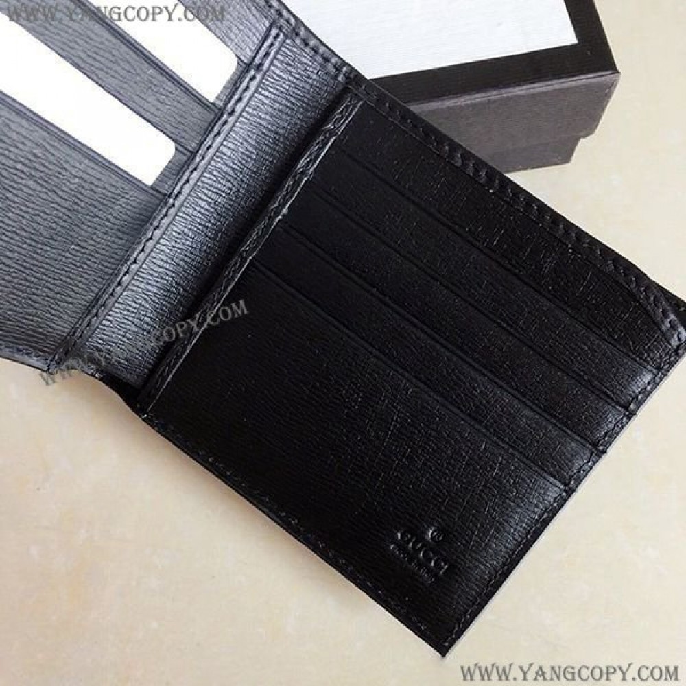 グッチ スーパーコピー アニマルプリント レザー二つ折り財布 gg210820050