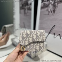 ディオール 偽物 SADDLE D コンパクト ウォレット dez95075