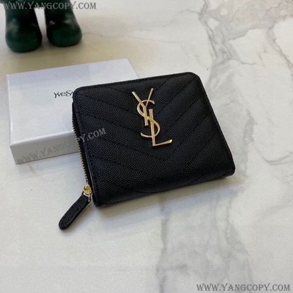 サンローラン 偽物 YSL ２つ折り ミニ財布   Saz70832