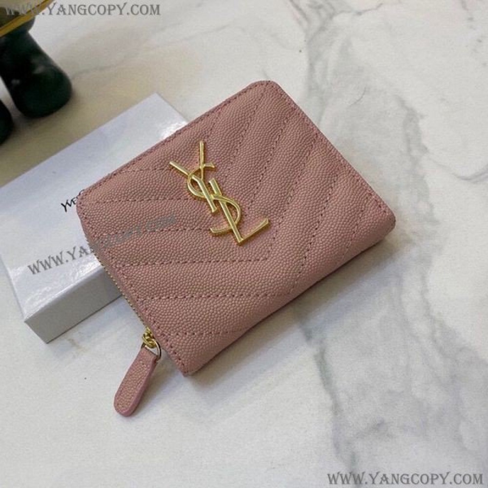 サンローラン 偽物 YSL ２つ折り ミニ財布   Saz70832